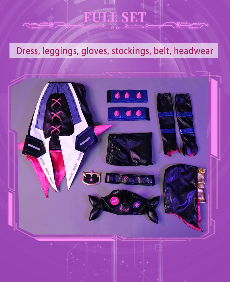 CODE: NA18】【In Stock】LOL Soul Fighter Gwen Cosplay Costume