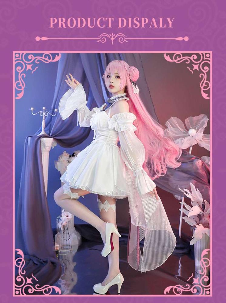 Goddess of Victory: Nikke Dorothy Cosplay Costume Dress and Thigh Socks  with Headdress
