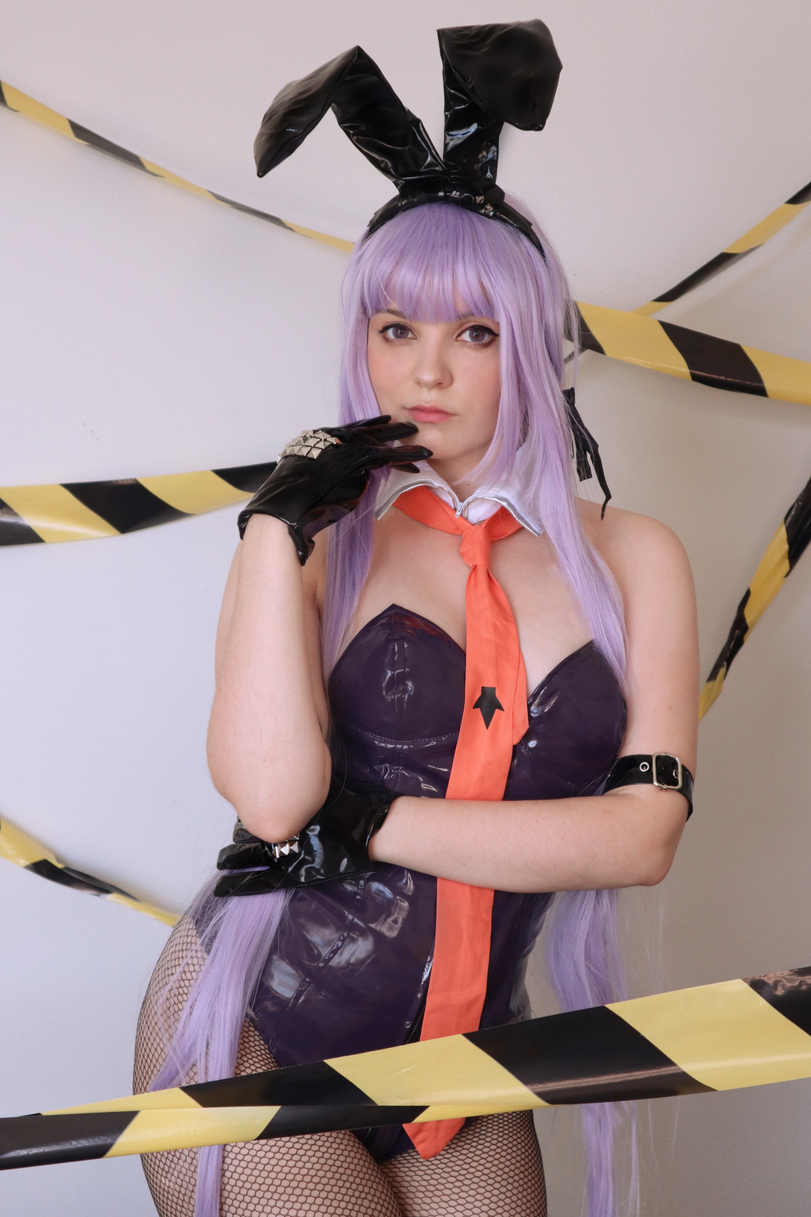 Danganronpa Kyouko Kirigiri Purple Bunny Girl Cosplay Costume