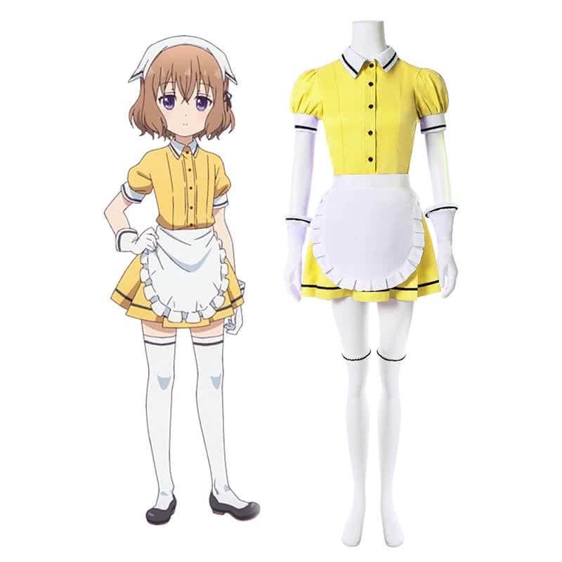 Mafuyu Yellow Anime Cosplay Costumes