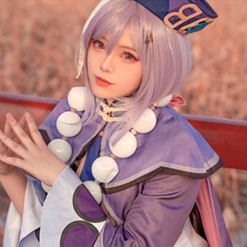 Game Genshin Impact Qiqi Icy Resurrection Cosplay Costume For Sale