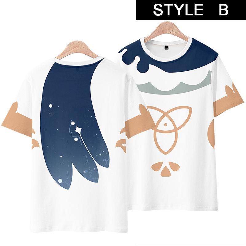 Genshin Impact Paimon T-shirt Cosplay Costume