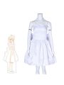 Fate Grand Order Saber White Dress Cosplay Costume 