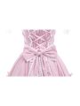 Women Girls Lolita Dresses Sweet Short Sleeves Pink Lace Dresses GC133C