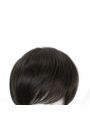 25cm Short Fashion Wig Black Straight Men Hair 