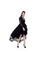 Black Sexy Gothic Victorian Dress Cosplay Costumes-4