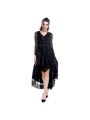 Black Sexy Gothic Victorian Dress With Long Sleeves Cosplay Costume-1