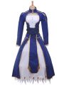 Fate Stay Saber Night Rin Deep Blue Dress Cosplay Costume Customized