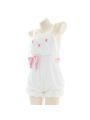 Crossover Backless Plush Rabbit Bodysuit Cosplay Costume