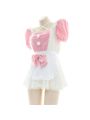 Cute Maid Pink Dress Cosplay Costume