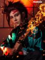 Demon Slayer / Kimetsu no Yaiba Tanjirou Kamado kimono Cosplay Costume