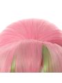 Demon Slayer Kanroji Mitsuri Pink Mixed Green Weave Long Coaplay Wigs