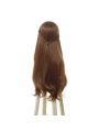 Film Anna Long Curly Brown Cosplay Wigs 