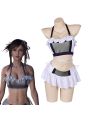 Final Fantasy 7 Tifa Swimsuit White FF7 Cosplay Costume