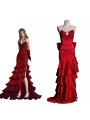 Final Fantasy VII 7 Aerith Red Dress Cosplay Costume