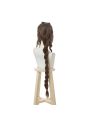 Game Final Fantasy VII Aerith Gainsborough Cosplay Wigs Brown Long Curly Cosplay Wig