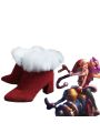 Game LOL Christmas Jinx Red Cosplay Shoes 