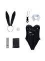 General Black Bunny Girl Leather Cosplay Costume Style1