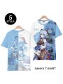 Genshin Impact Ganyu T-shirt Cosplay Costume