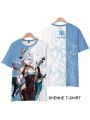 Genshin Impact Shenhe T-shirt Cosplay Costume
