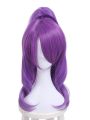 LOL Janna Magical Girl Purple Long Synthetic Cosplay Wigs with Ponytails