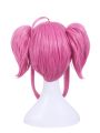 Game LOL Star Guardian Champion Lux Pink Short Cosplay Wigs with Ponytails