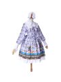Lolita Long Sleeve Lace Dress Princess Pastoral Style Lolita Costume 