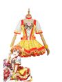 Love Live Bouquet Awaken Hoshizora Rin Yellow Dress Anime Cosplay Costumes