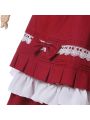  Maid Lolita Mixed Red and White Cosplay Costumes