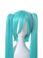 120cm Supper Long Green Vocaliod Cosplay Wigs Megurine Miku Straight Clip on Ponytails Full Hair