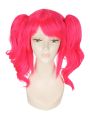 30cm Short Cosplay Wig Pink Anya Alstrelm Clip on Ponytail Party Hair