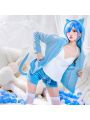 ReZERO -Starting Life in Another World Rem Ram Cat Pajamas 2 Colors Daily Cosplay Costume