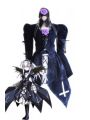 Rozen Maiden Suigintou Lolita Dark Blue Dress Cosplay Costumes 