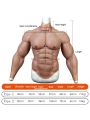 Silicone False Fake Muscle Elasticity Chest Man 2 Type 4 Color Cosplay Prop 
