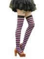 Purple Long Striped Stockings Woman Cosplay Accessories