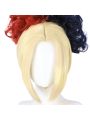 The Suicide Squad Margot Robbie Blonde Red With Black Curly Halloween Cosplay Wigs
