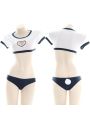 Uniform Underwear Love Hollow Cosplay Costume With Bunny Tail