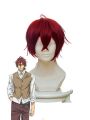 Violet Evergarden Claudia Hoggins Anime Cosplay Wigs Short Wine Red Synthetic Man Wigs