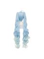 VOCALOID Hatsune Miku Light Blue Supper Long Curly Cosplay Wigs 