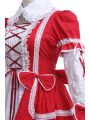 Woman Girls Red Lolita Dresses Sweet Cosplay Costumes10