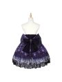 Women Girl Lolita Starry Luxury Chiffon Print Bubble Skirt