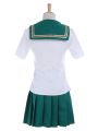 Women Girls Sailor Navy Dark Green Uniform Cosplay Dresses Costumes3