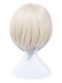 League of Legends Lux Light Green Synthetic Short Flaxen Mixed Green Cosplay Wigs
