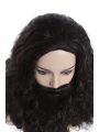 Harry Potter Rubeus Hagrid Long Curly Brown Movie Cosplay Man Wigs