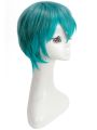 30cm short mix green straight cosplay party wig
