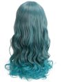 55cm Long Mix Green Wave Curly Cosplay Party Wigs