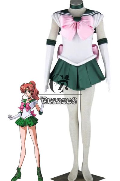 Sailor Jupiter Cosplay Costume Turnouts Party Dress Customized New