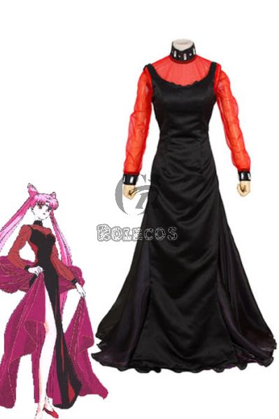 Sailor Moon Pretty Soldier Small Black Lady Cosplay costume Kostüm Kleid  dress