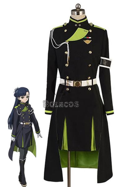Anime Seraph of The End Ichinose Guren Cosplay Costume Wig Black Demon Army  Uniform Guren Squad Outfit Halloween Men Set Boys