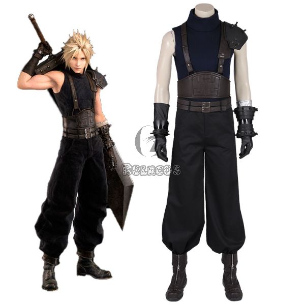 Final Fantasy VII FFVII Cloud Strife Cosplay Costume